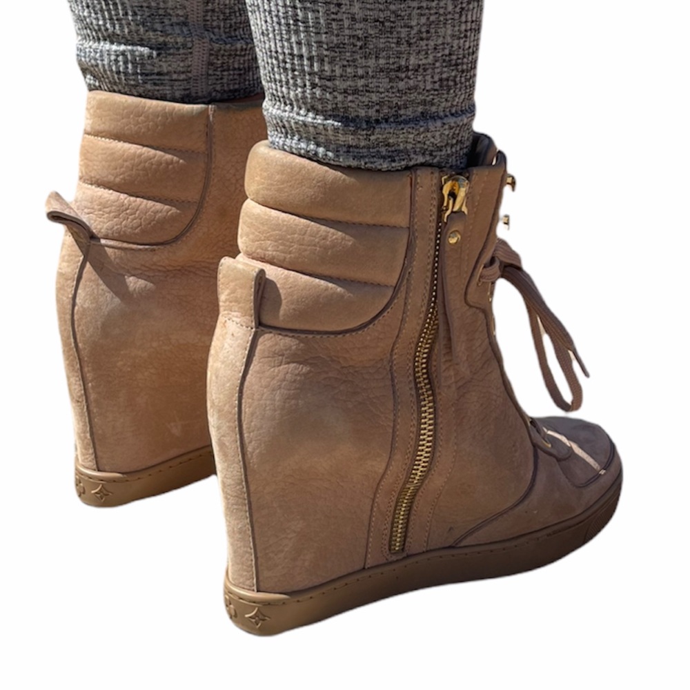 My Louis Vuitton Lace Up Wedge Ankle Boots - Picture 7 of 10
